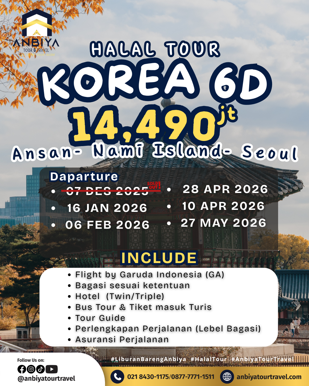 Halal Tour Korea 6D