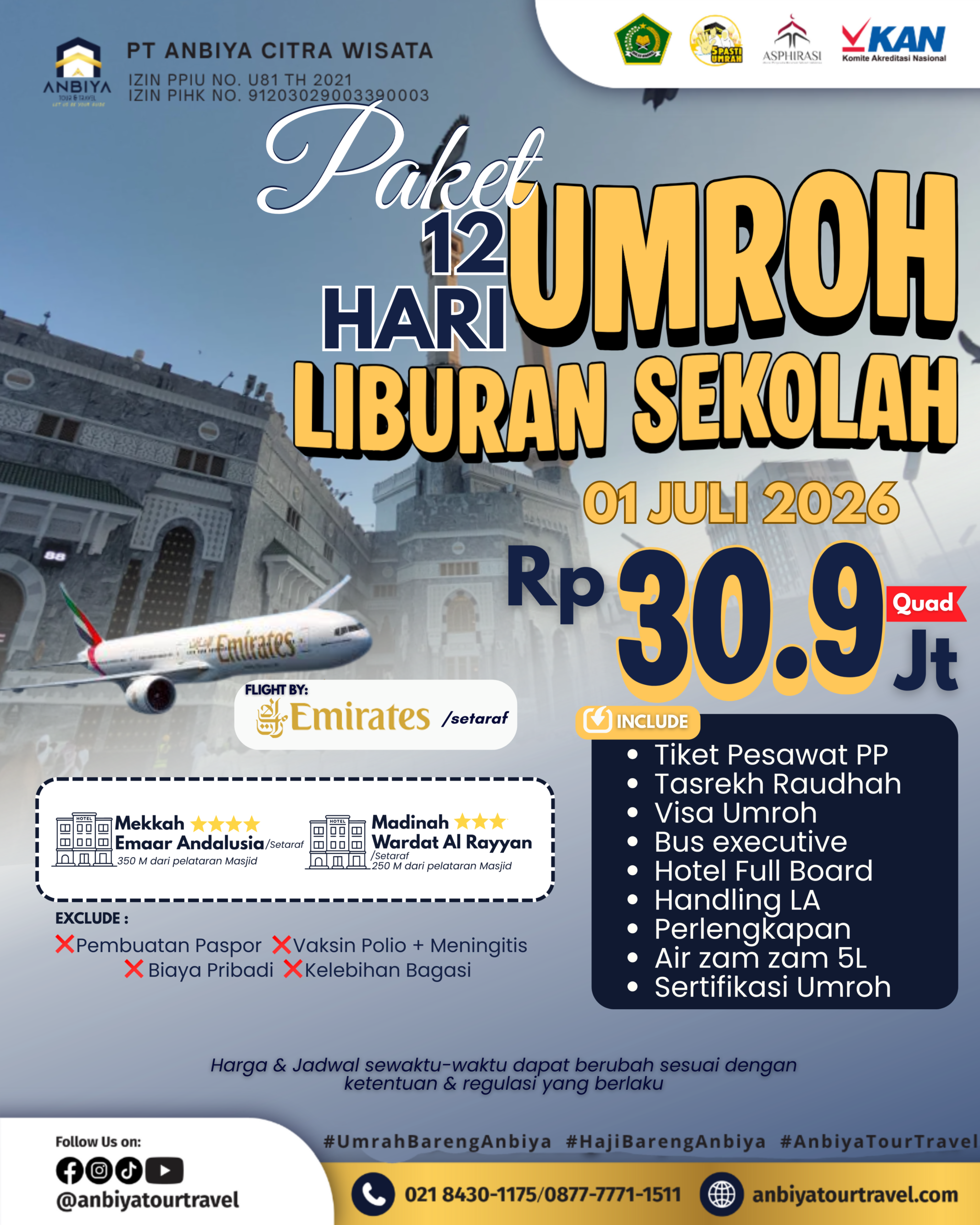 UMROH LIBURAN SEKOLAH 2026