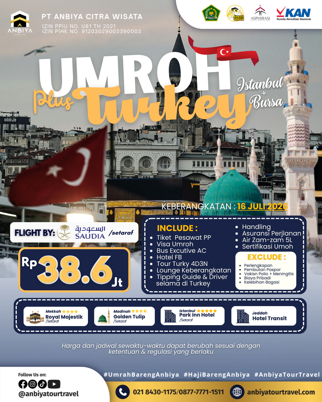 UMROH PLUS TURKYE 2026